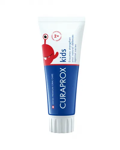 Toothpaste kids strawberry, from 2 years, 60 ml – Curaden AG, Toothpaste