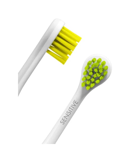 Rainbow Tête de brosse sensitive pour Hydrosonic jaune-vert, 2 pcs.