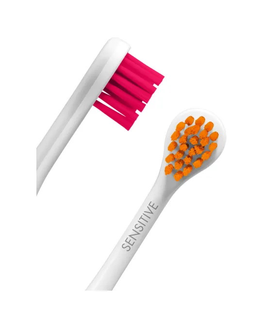 Rainbow Testina spazzolino sensitive per Hydrosonic rosso-arancio – Curaden AG, Toothbrushes