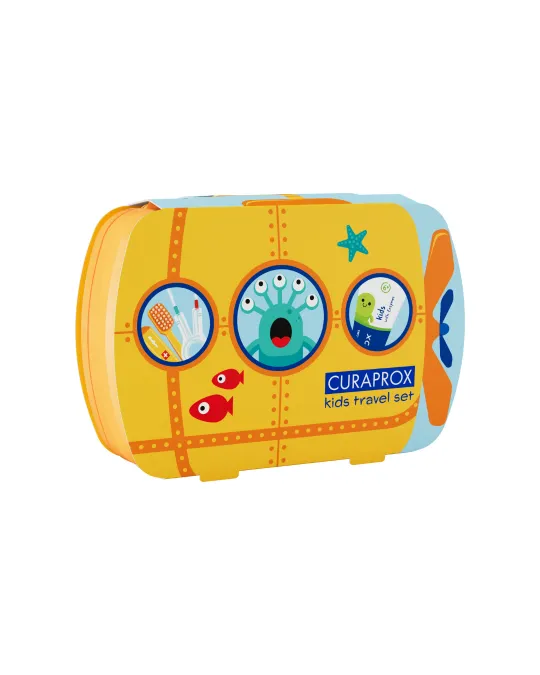 Kids Travel-Set von 6 bis 12 Jahren, orange