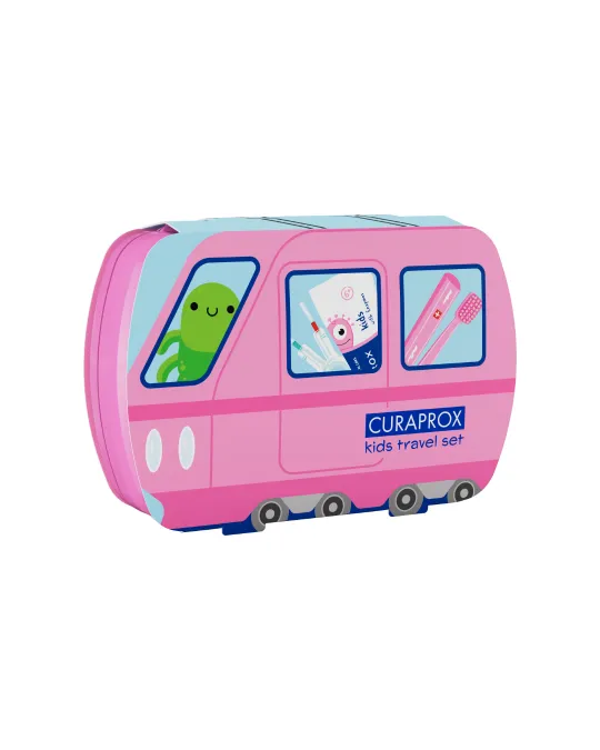 Kids Travel-Set von 6 bis 12 Jahren, pink