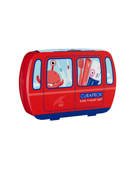 Kids Travel-Set von 6 bis 12 Jahren, rot
