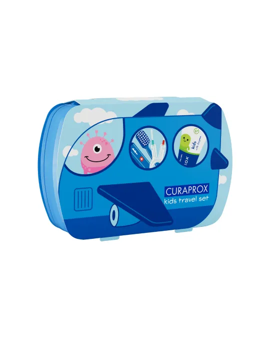 Kids Travel-Set von 6 bis 12 Jahren, blau