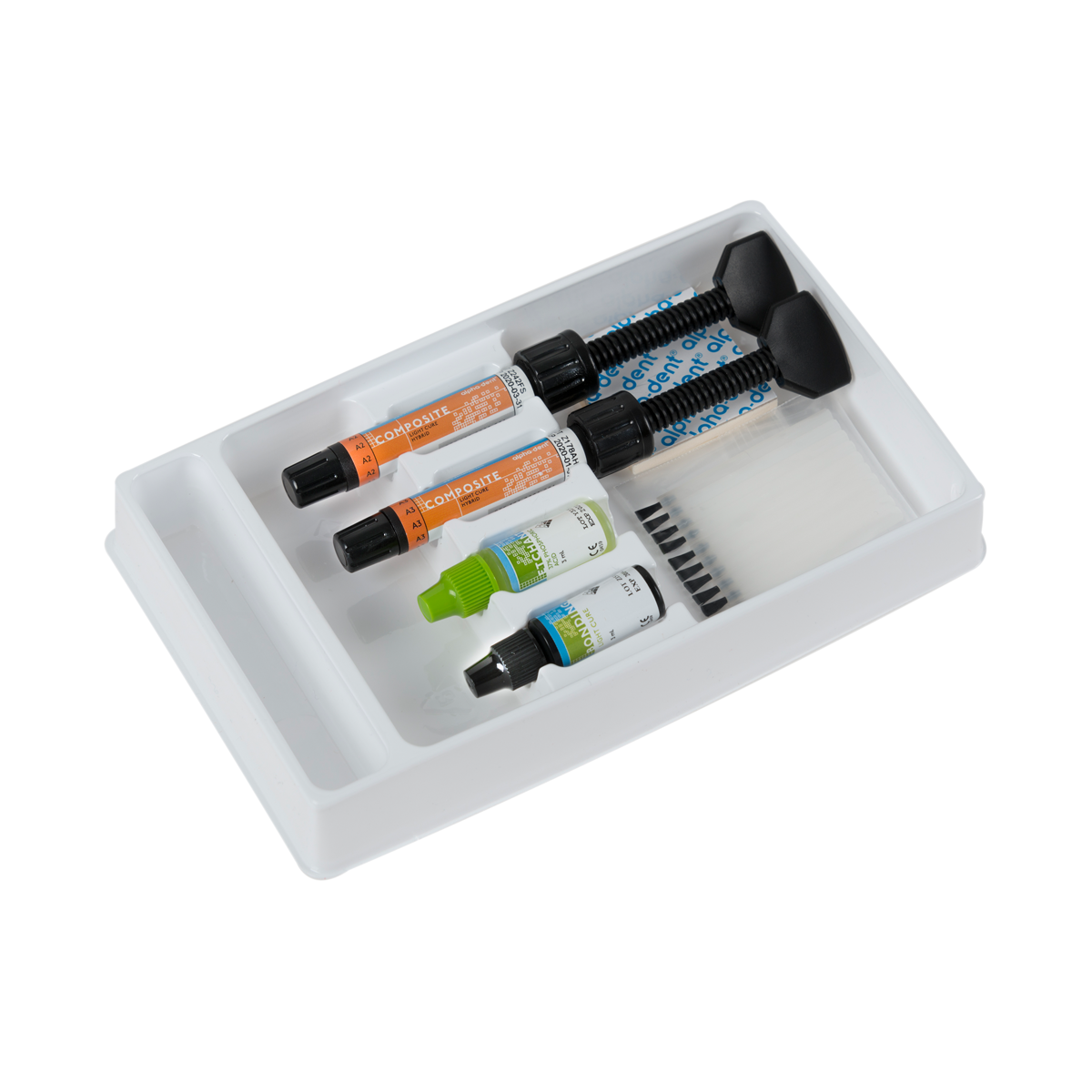ALPHA-DENT® COMPOSITE PHOTOPOLYMÉRISABLE – Dental Technologies, Inc., Composites