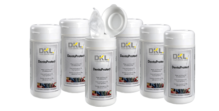 DentaProtect Tuchspenderdosen-Set (6 x 100 Tücher)