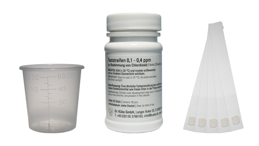 Teststreifen 0,1-0,4 ppm Chlordioxid (50 Stück) – DKL Chairs, Waterline Cleaners