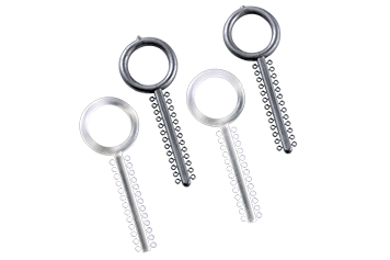 Ligature Ties big ring end