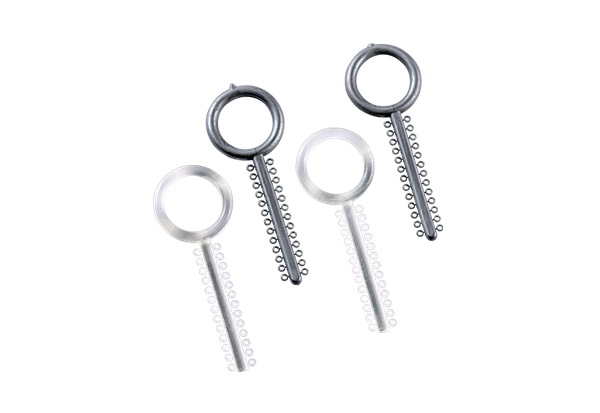 Ligature Ties big ring end