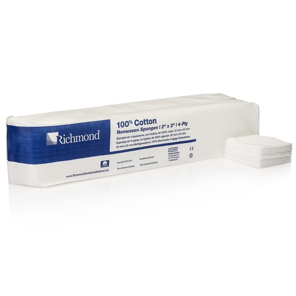Dental Sponges: Cotton Nonwoven Sponges
