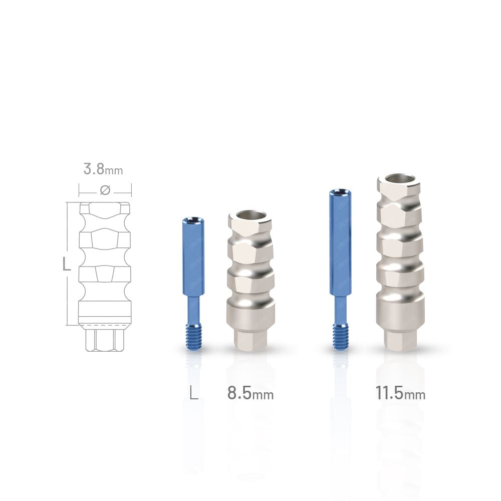 Closed Tray Implant Impression Coping Ø3.8 compatible with Cortex® Dynamix™ Ø3.3 - Ø6.0 IH 3.5 RP