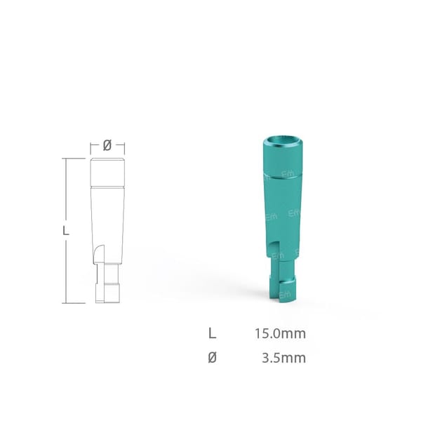 Premium Dental Implant Lab Analog compatible with Blue Sky Bio® Bio Conus 12™ Ø4.5 - Ø5.0 X 6mm Long CC SP 3.5 Platform
