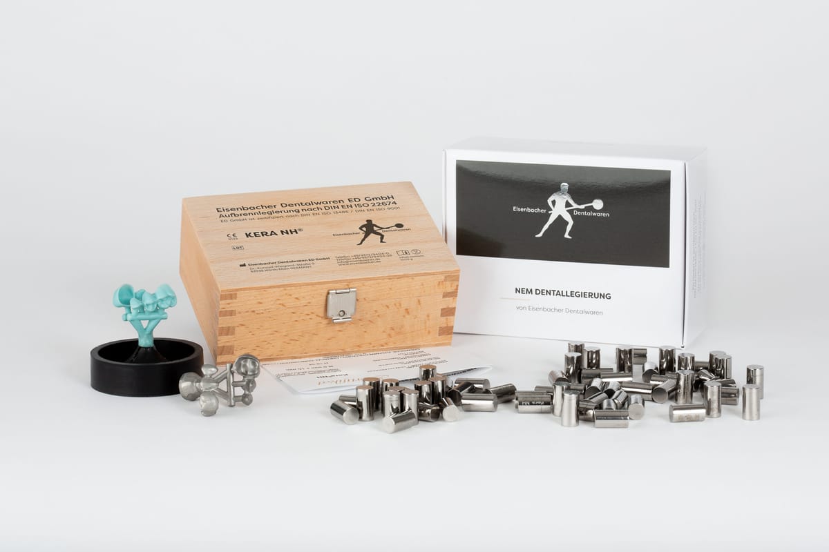 KERA®NH – Nickel-based dental casting alloy for metal-ceramic, type 4 – Eisenbacher Dentalwaren ED, Alloys and Solders