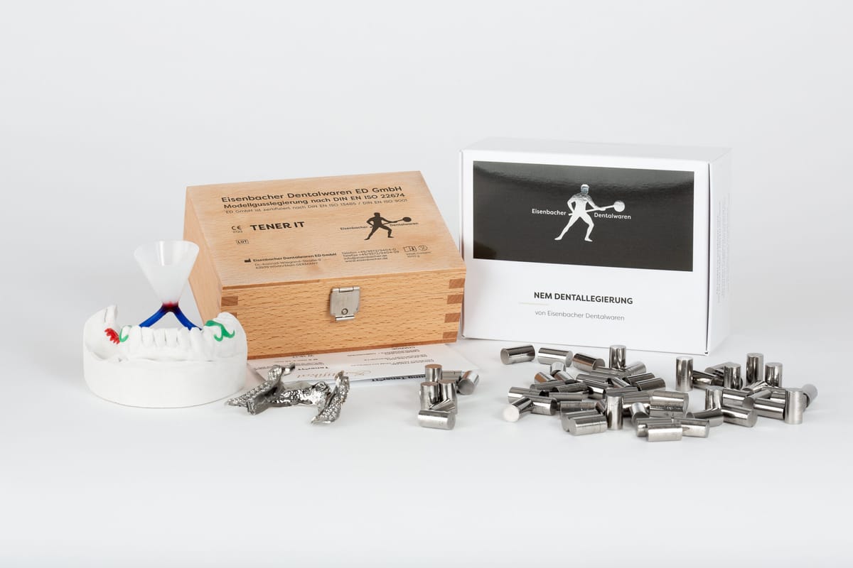 TENER®IT – NEM-Kobaltbasis-Dentallegierung – Eisenbacher Dentalwaren ED, Legierungen und Lote
