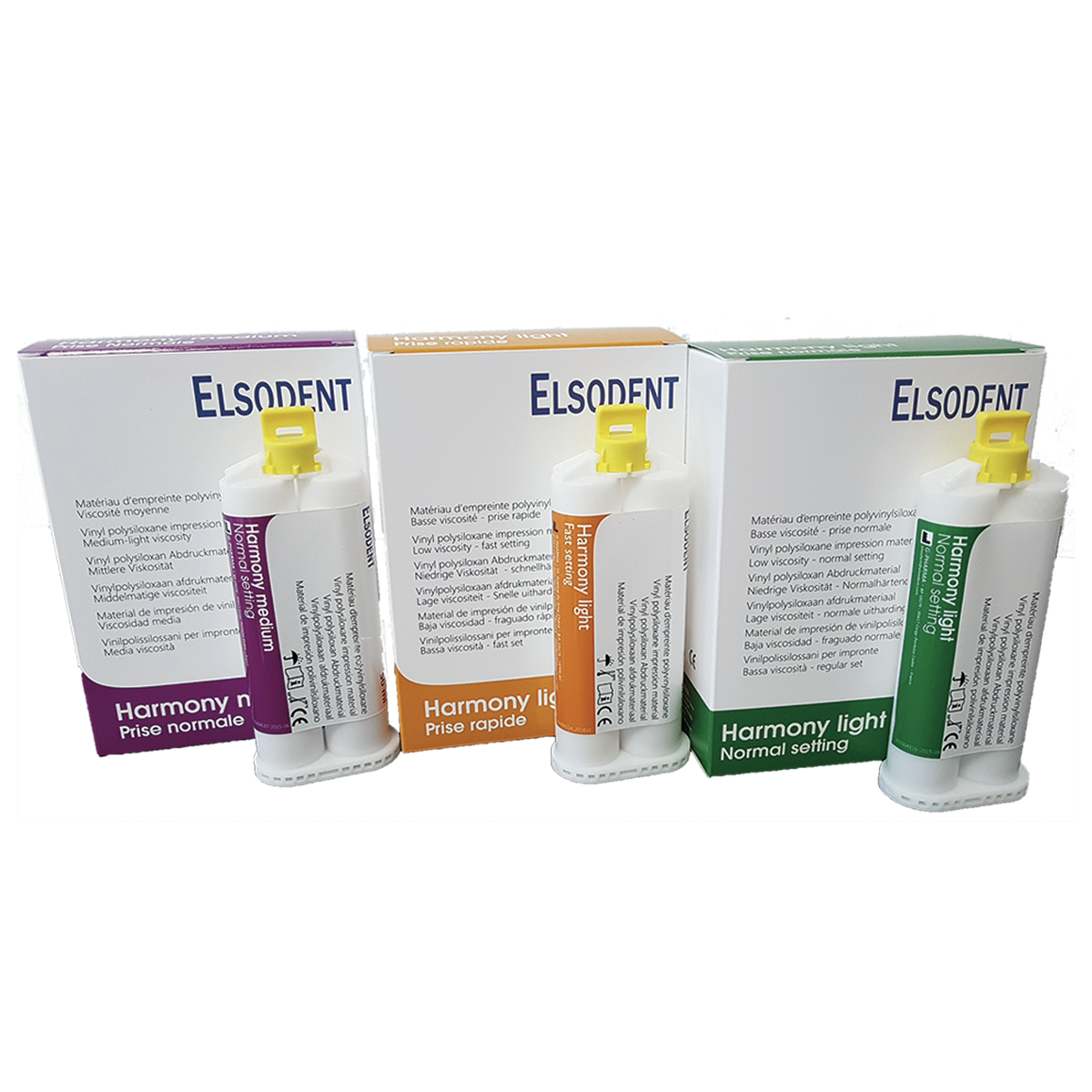 Putty soft, normalhärtend (gelb) – ELSODENT SAS, Polysulfid (Rubber Base)