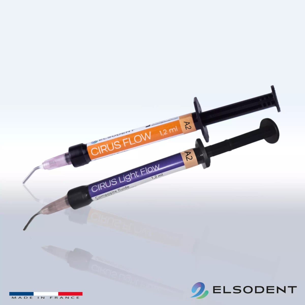 CIRUS Flow 4 Spritzen, gleicher Farbton – ELSODENT SAS, Dentalkomposite