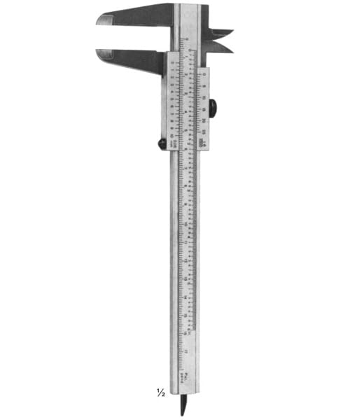 Caliper of Aluminium Graduated in mm & inches up to 180mm – EMERALD INSTRUMENTS, Explorers