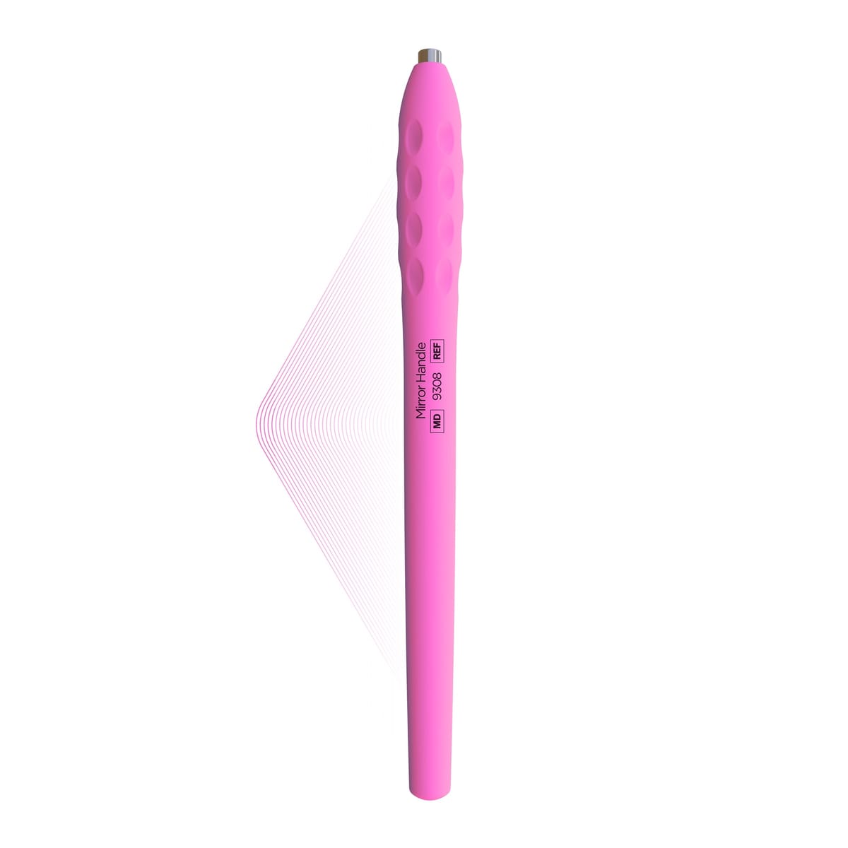 ErgoLite Mirror handle, Petal Pink | ErgoLite X 10500 – ErgoDenta ApS, Mouth Mirrors and Accessories