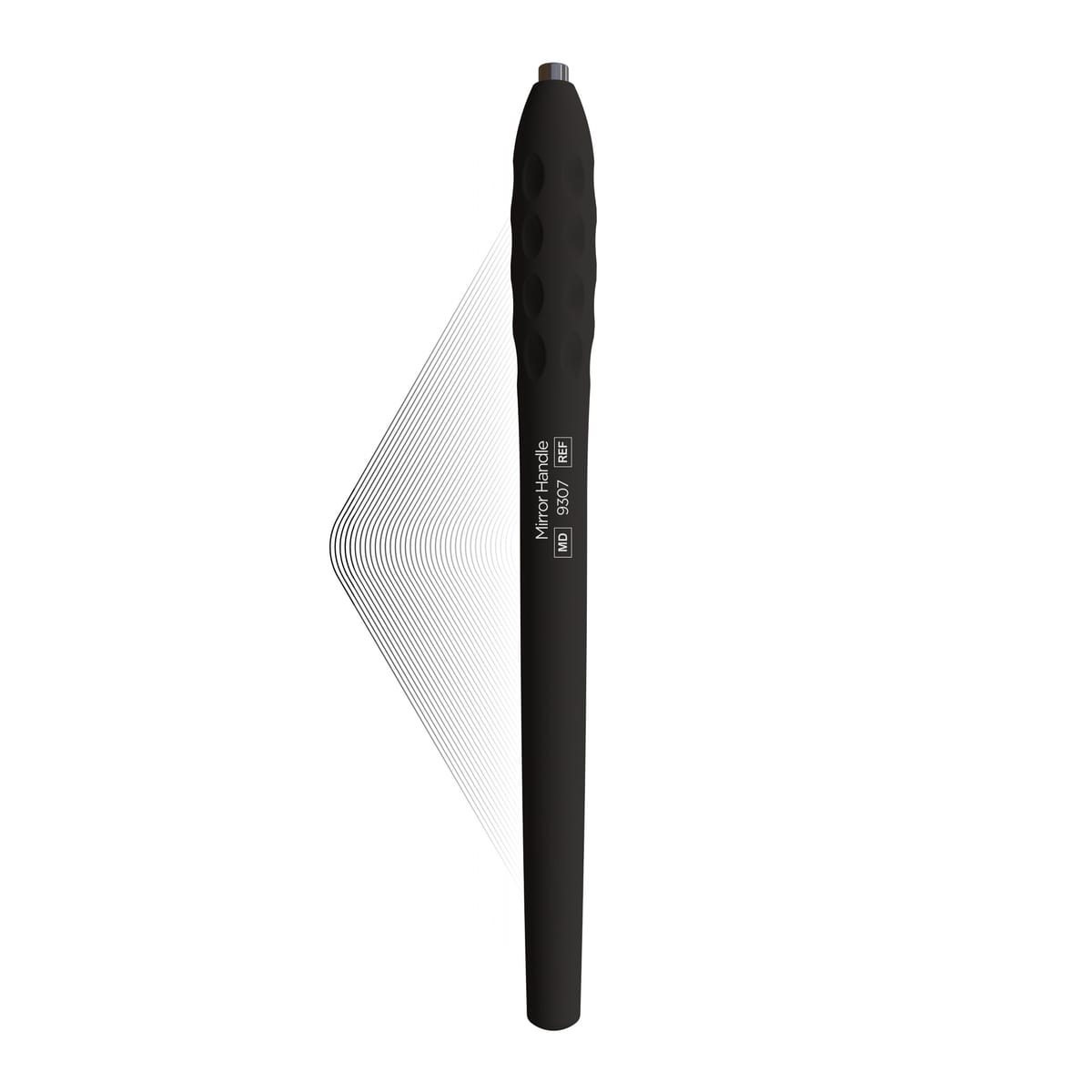 ErgoLite Mirror handle, Pure Black | ErgoLite X 10505 – ErgoDenta ApS, Mouth Mirrors and Accessories