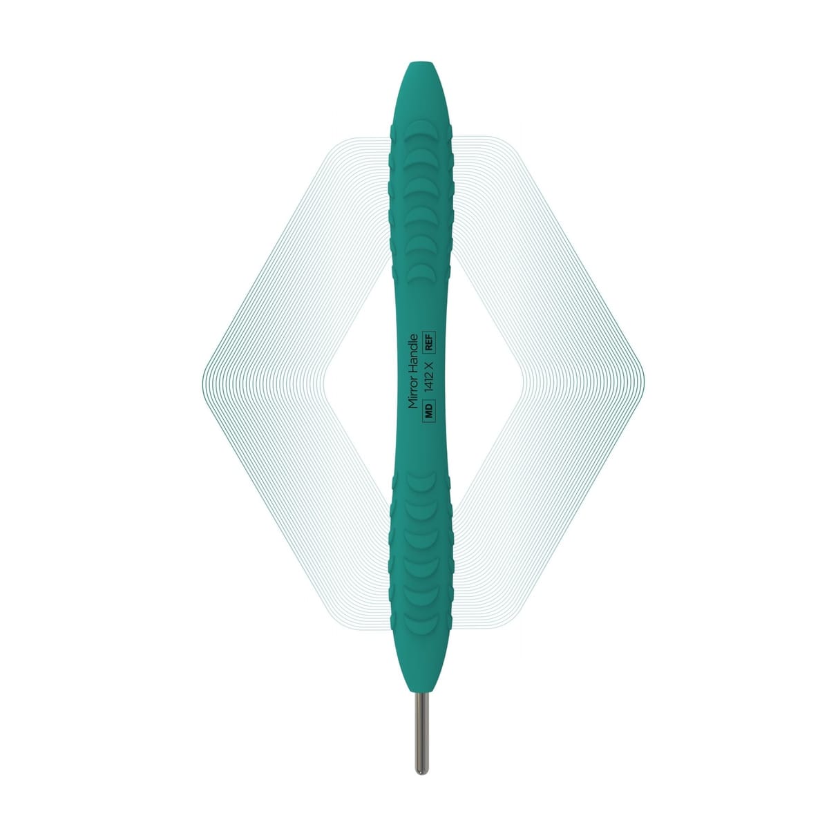 Mirror handle, Teal Deep | ErgoX® 1412 X – ErgoDenta ApS, Mundspiegel und Zubehör
