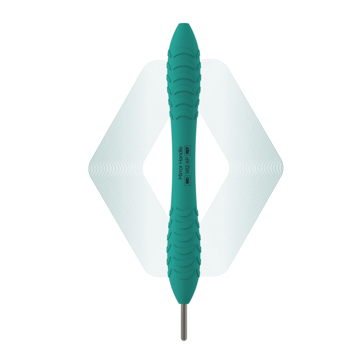 Plus, Mirror handle, Teal Deep | ErgoX® Plus 1412 XP – ErgoDenta ApS, Mundspiegel und Zubehör