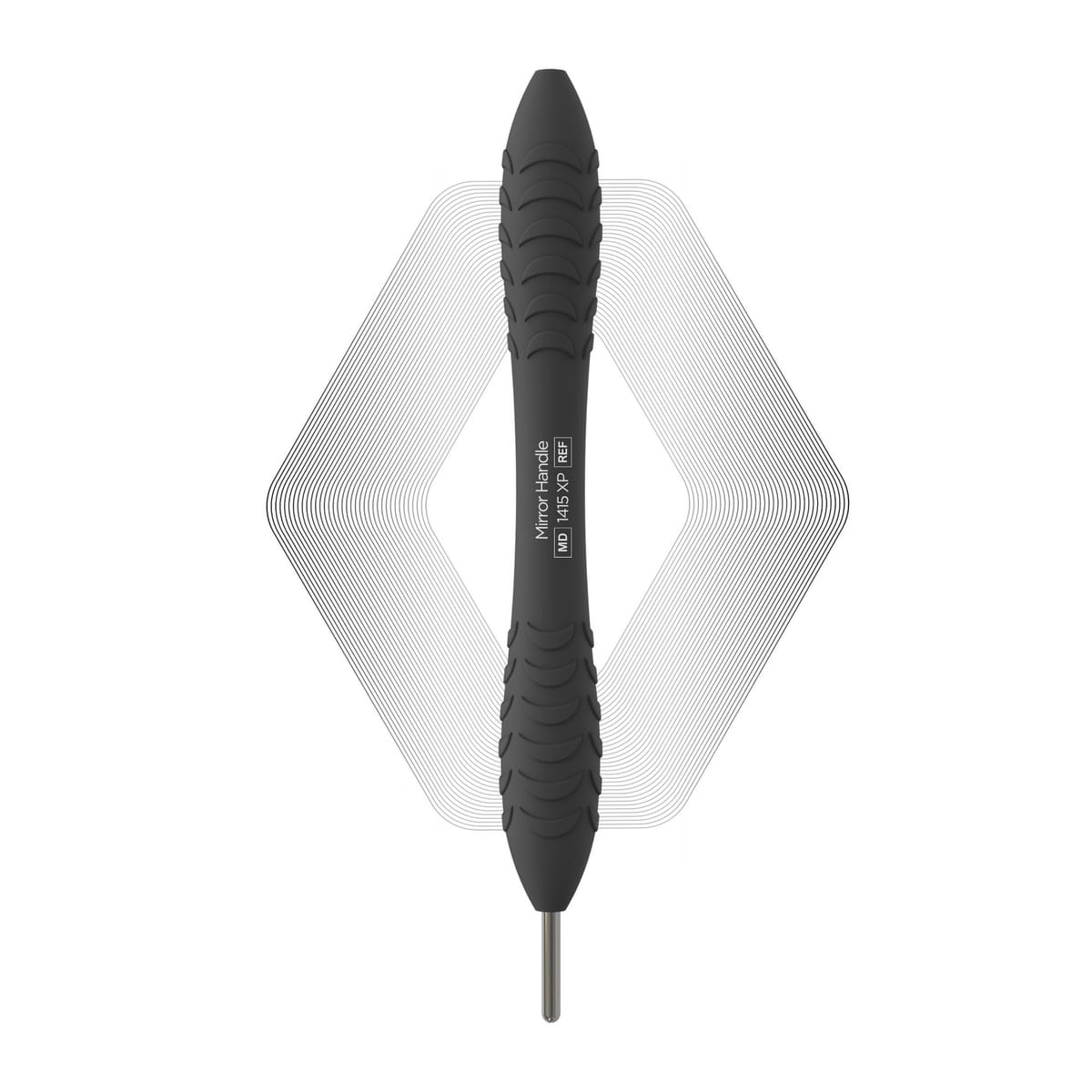 Plus, Mirror handle, Pure Black | ErgoX® Plus 1415 XP – ErgoDenta ApS, Mundspiegel und Zubehör