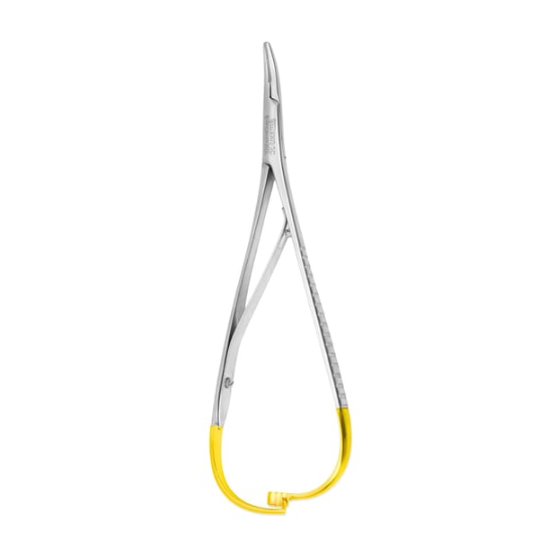 Mathieu Needle Holder, Curved, 17cm, TC | ErgoDenta 3302-2C