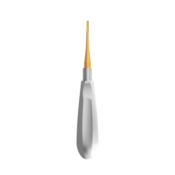 Luxating Elevator Gold, Curved, 2.5mm — Classic Handle | ErgoDenta 6002-5G