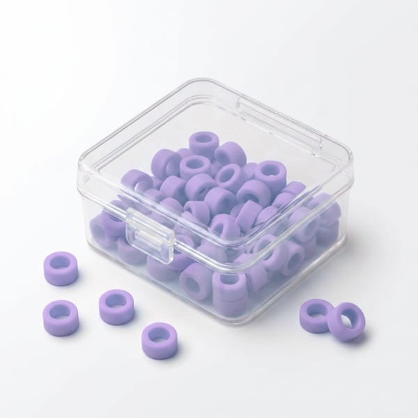 Color Coded Rings, Large, 25 pcs/box — Lavender | ErgoDenta 5641P