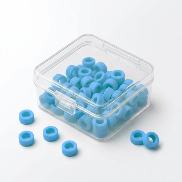 Color Coded Rings, Large, 25 pcs/box — Light Blue | ErgoDenta 5641S