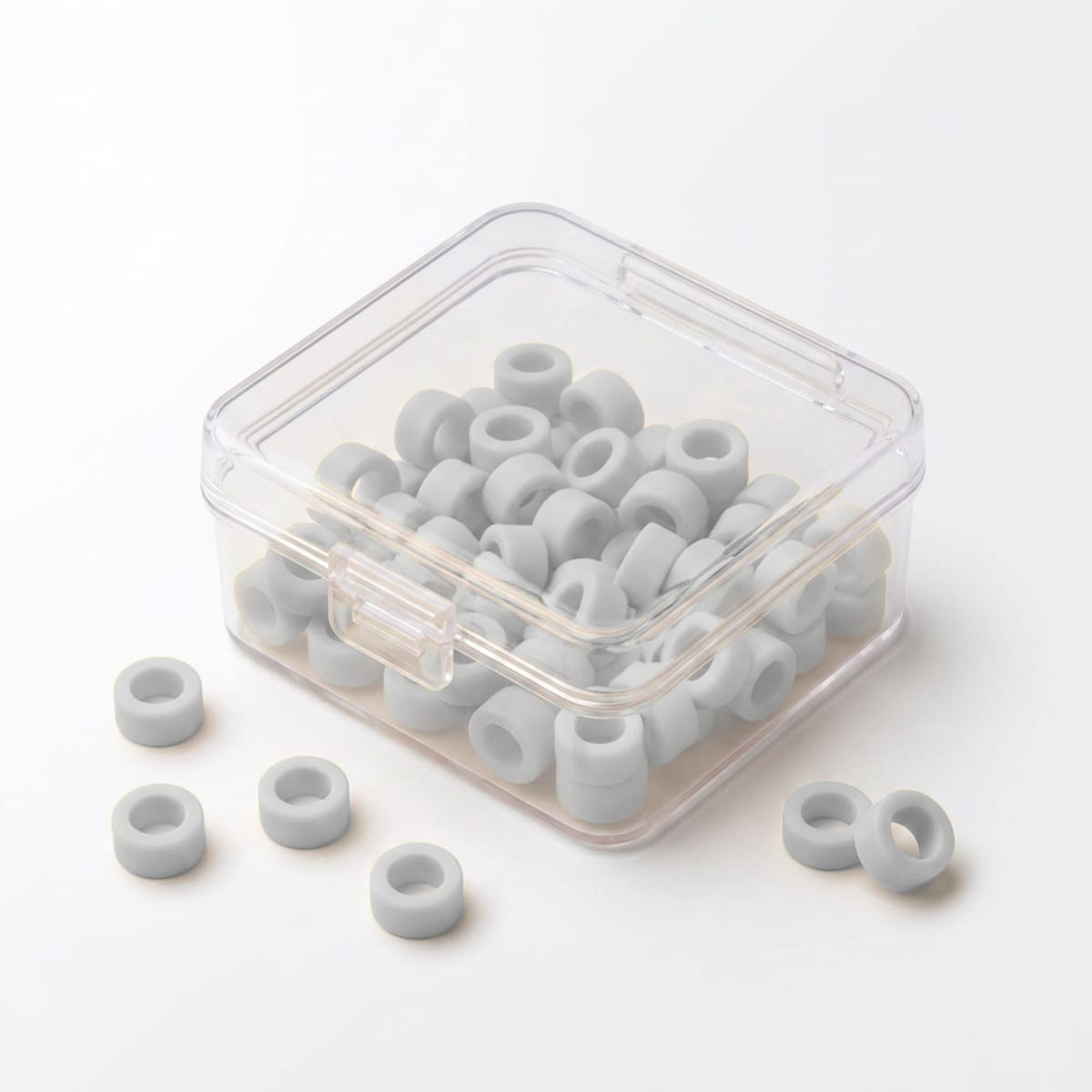 Color Coded Rings, Large, 25 pcs/box — White | ErgoDenta 5641W – ErgoDenta ApS, Drawer Inserts