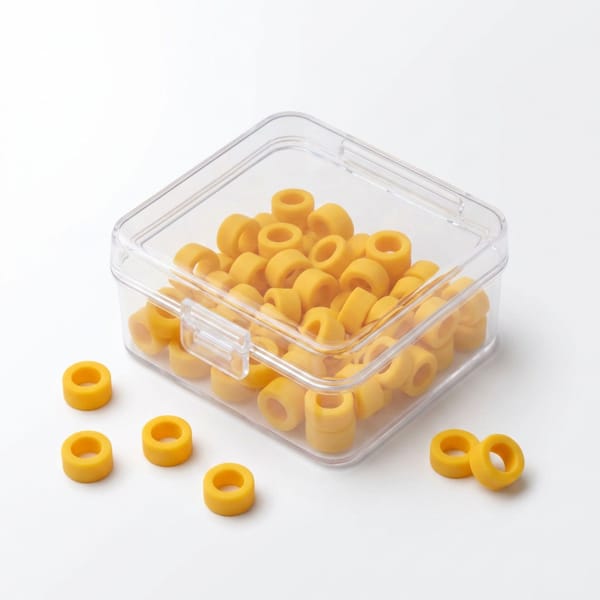 Color Coded Rings, Large, 25 pcs/box — Yellow | ErgoDenta 5641Y