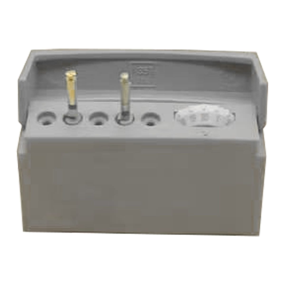 Endodontic block with memory holder, 5 holes, Grey | ErgoDenta 7462I – ErgoDenta ApS, Trays, Sterilcontainer und Zubehör