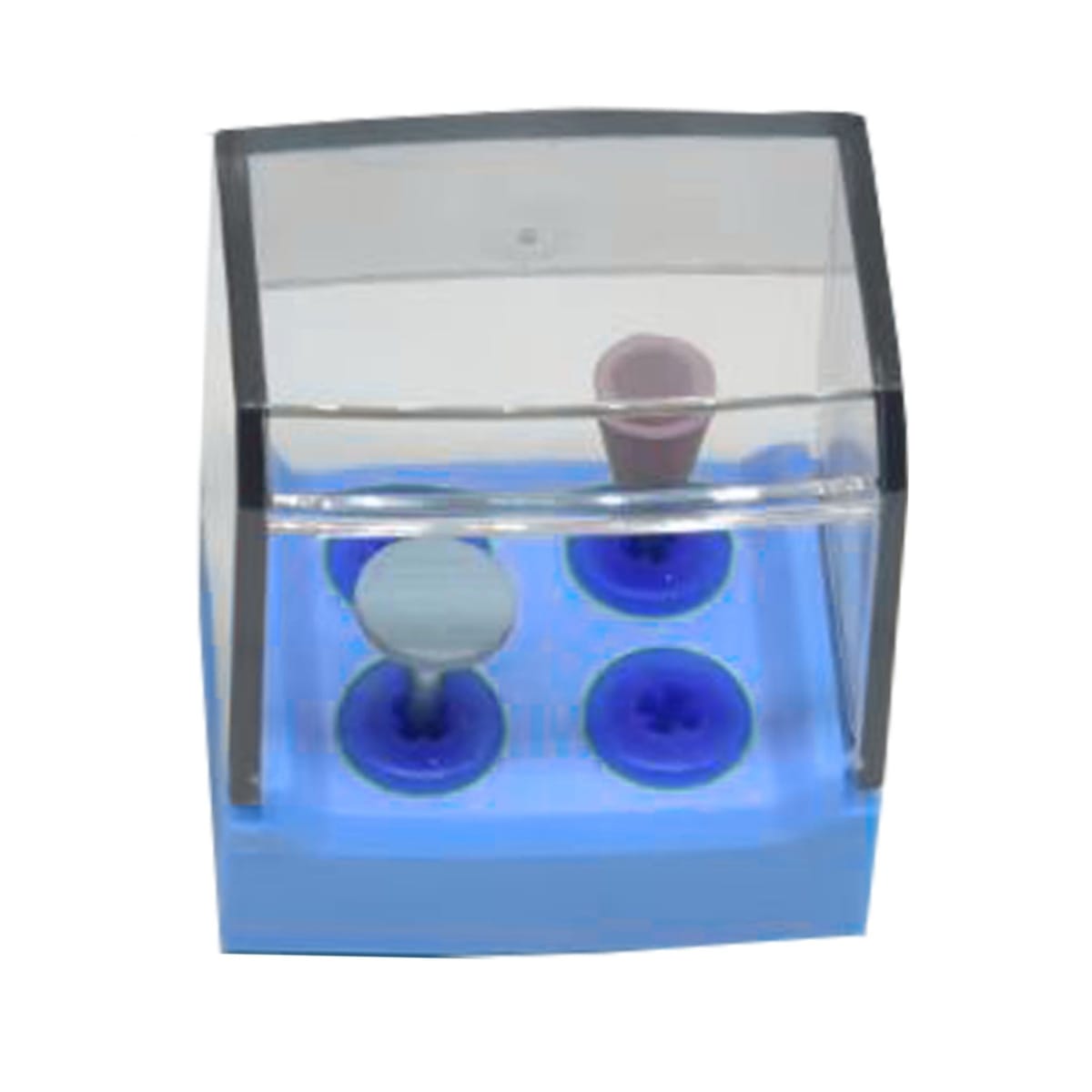 Equipment of high temperature and high pressure disinfection box, 4 Holes, Blue | ErgoDenta 7456B – ErgoDenta ApS, Trays, Sterilcontainer und Zubehör