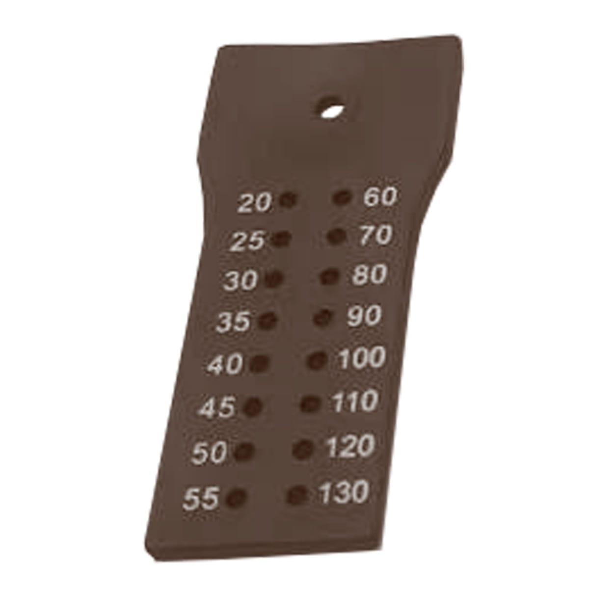 Gutta Percha Points Measuring Ruler, Brown | ErgoDenta 7461N – ErgoDenta ApS, Accessories for Root Canal Treatment