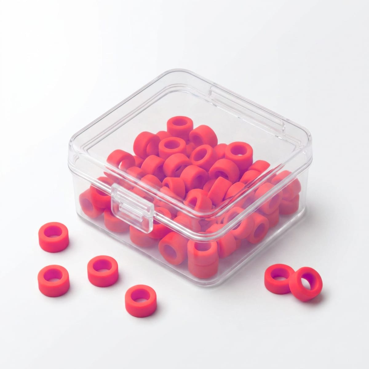 Color Coded Rings, Large, 25 pcs/box — Red | ErgoDenta 5641R – ErgoDenta ApS, Drawer Inserts