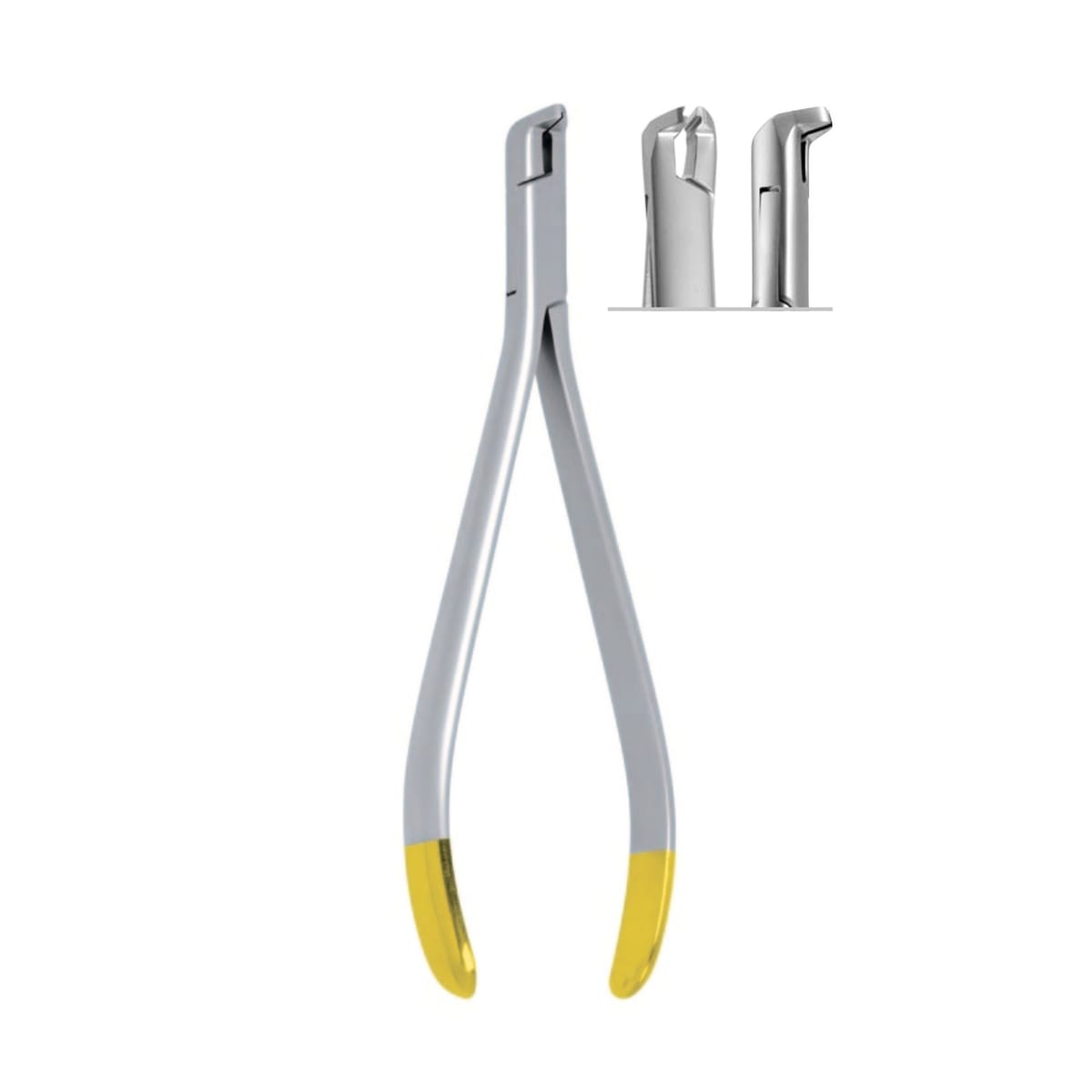 Distal End Cutter with safety hold, Rounded Cutter Head, ◯ Ø 0,35mm / .014”, ▢ 0.55x0.64mm / .021”x.025, 15cm, TC 4228 – ErgoDenta ApS, Other Surgical Instruments