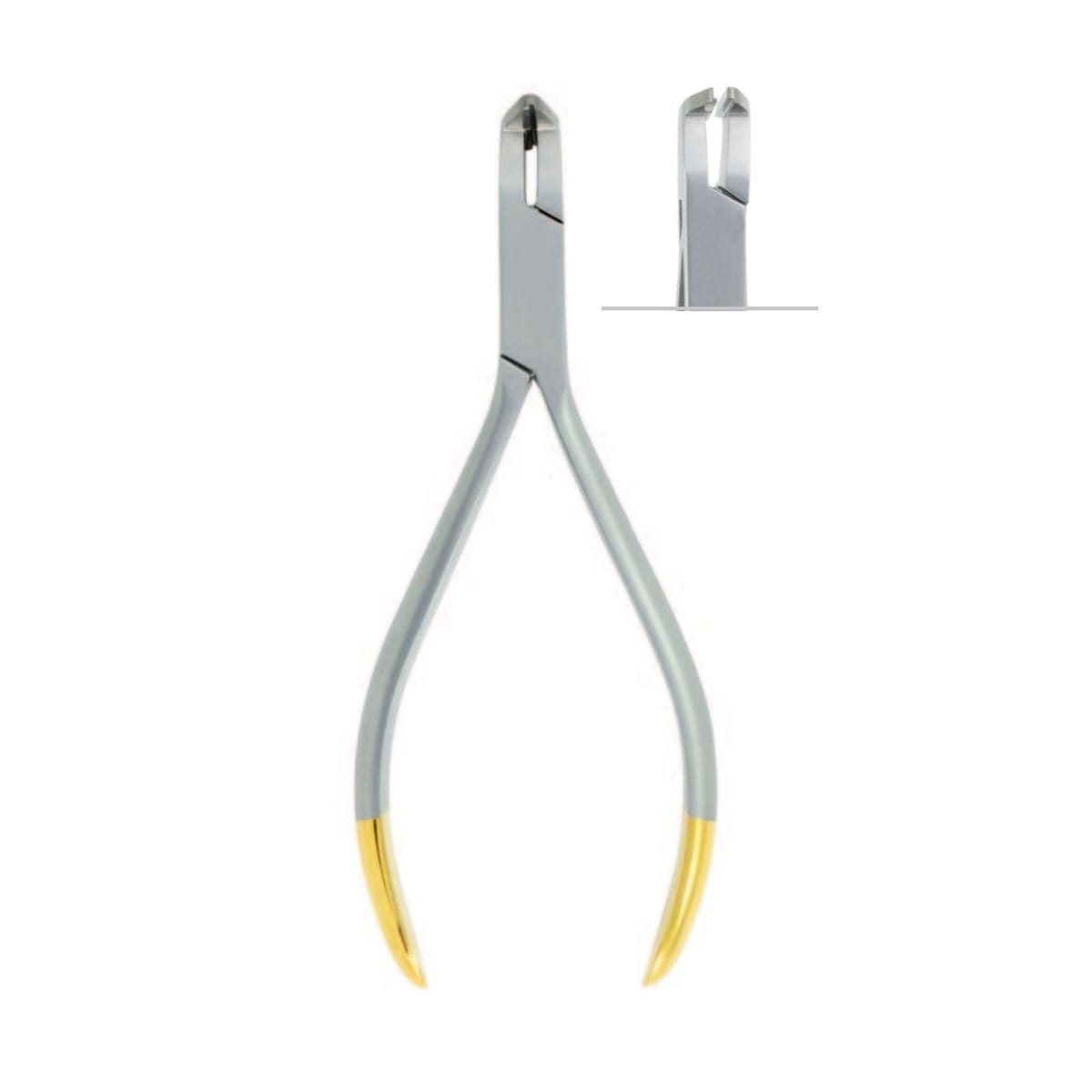 Mini Distal End Cutter with safety hold, ▢ 0.41x0.56mm(.016 x .022), M .017 x.025 ,12.5cm, TC 4603 – ErgoDenta ApS, Other Instruments