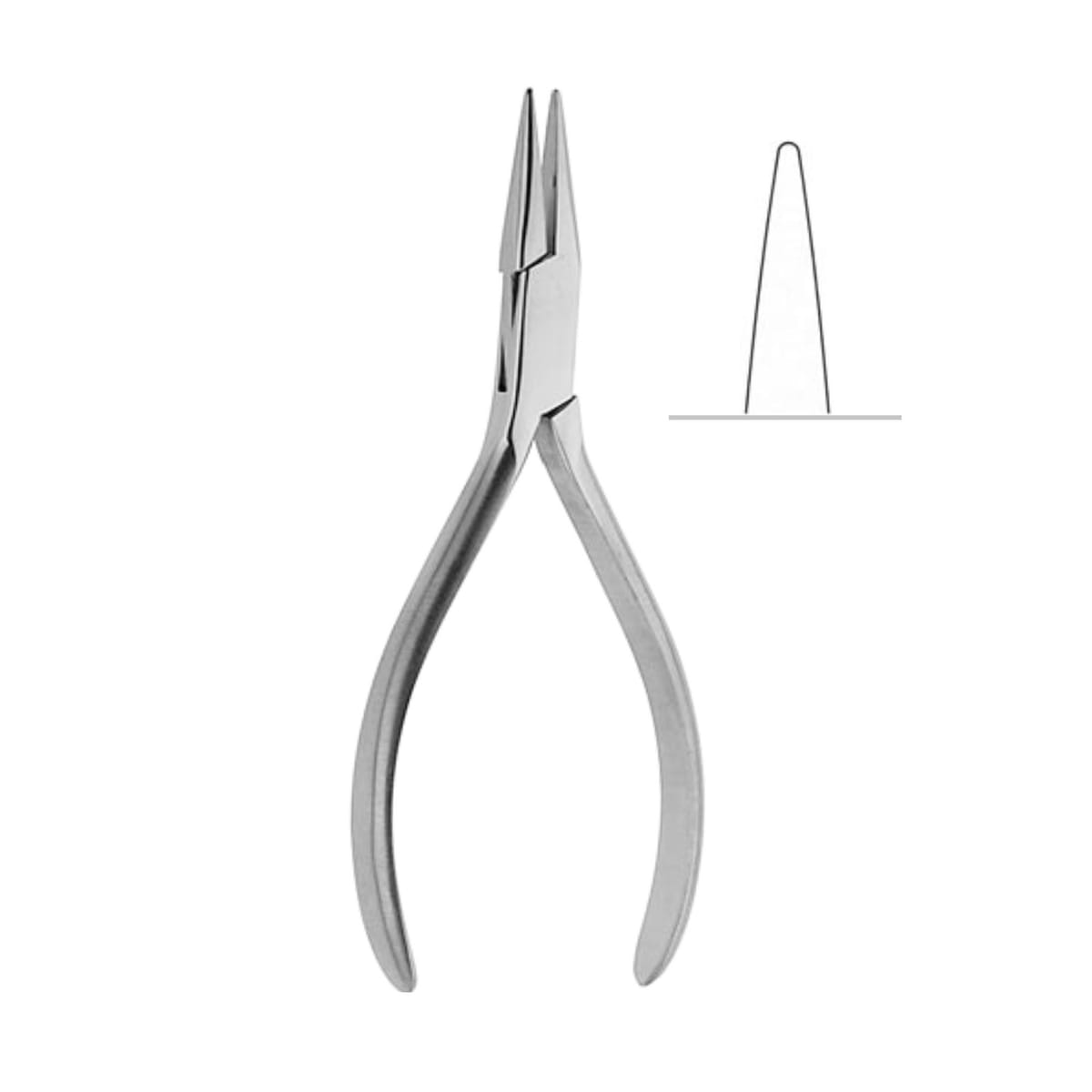 Flat Nose Pliers both sides smooth 4739 – ErgoDenta ApS, Pliers