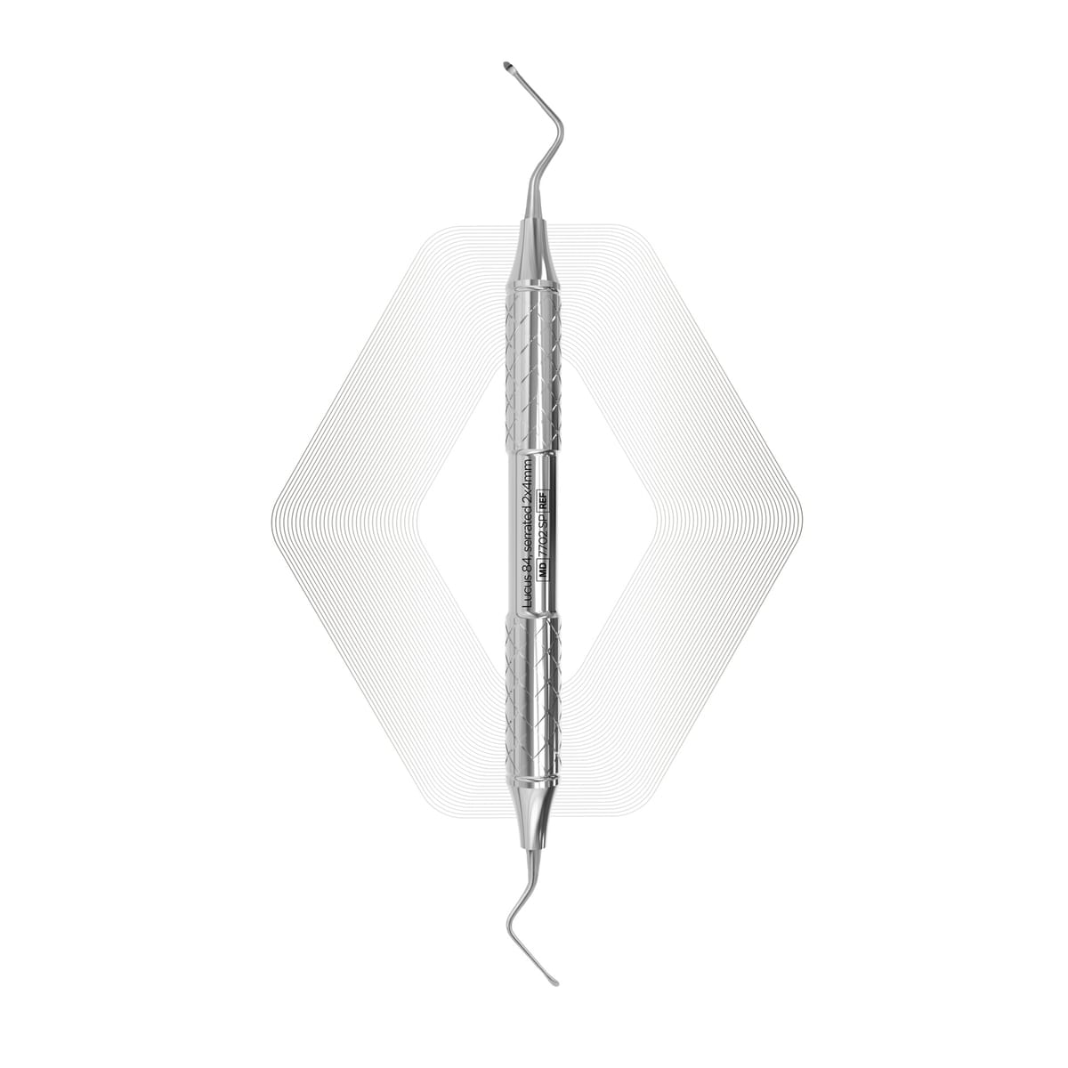 Lucas Bone Curette 84 Serrated | ErgoDenta 7702 SP – ErgoDenta ApS, Other Surgical Instruments