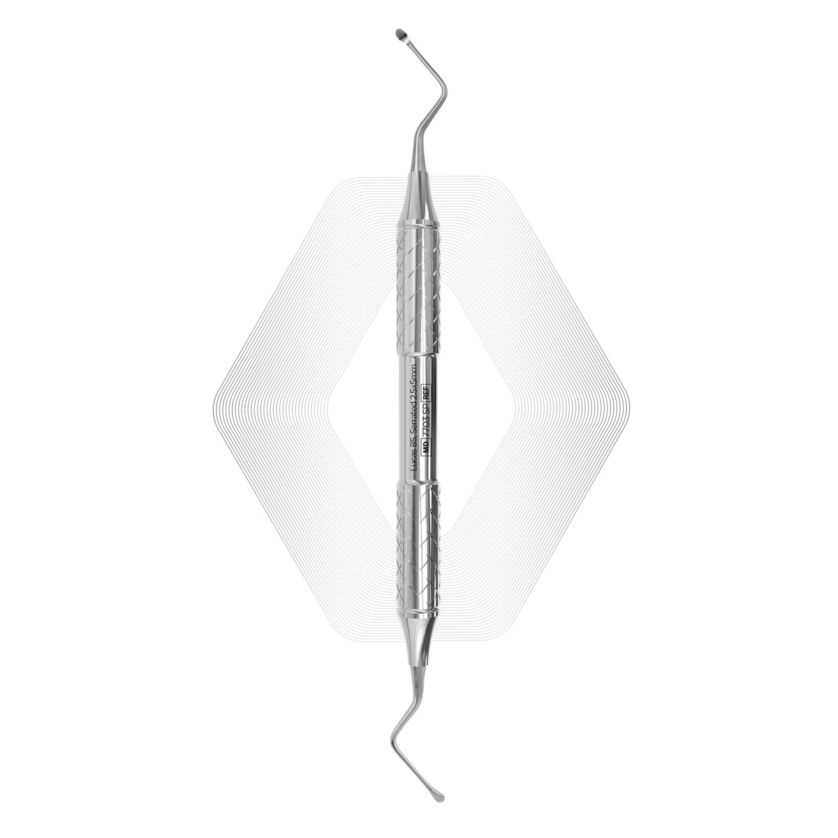 Lucas Bone Curette 85 Serrated | ErgoDenta 7703 SP – ErgoDenta ApS, Other Surgical Instruments