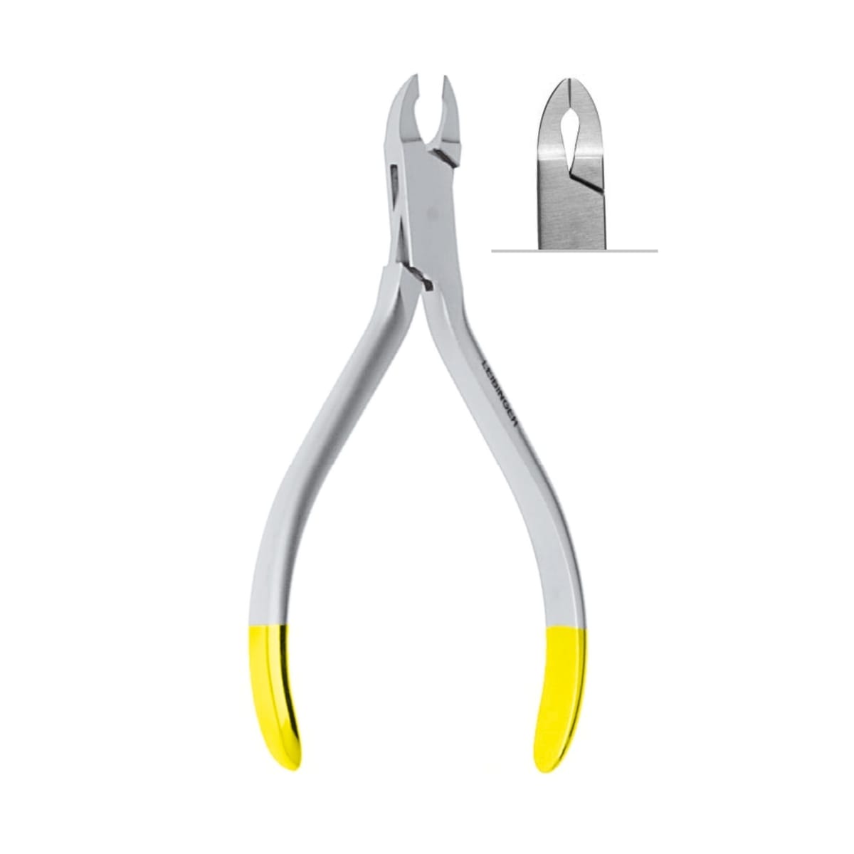 ANGLE Wire Cutter, ◯ Max. Ø 0,3mm / .012” ,13cm,TC 4622 – ErgoDenta ApS, Zangen