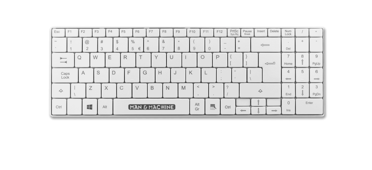 Man & Machine Its Cool Tastatur (Weiß) – Man & Machine Europe