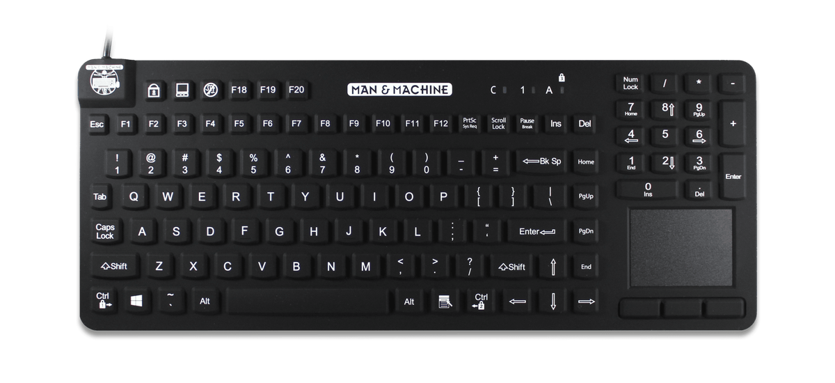 Man & Machine Really Cool Touch Tastatur (Schwarz) – Man & Machine Europe