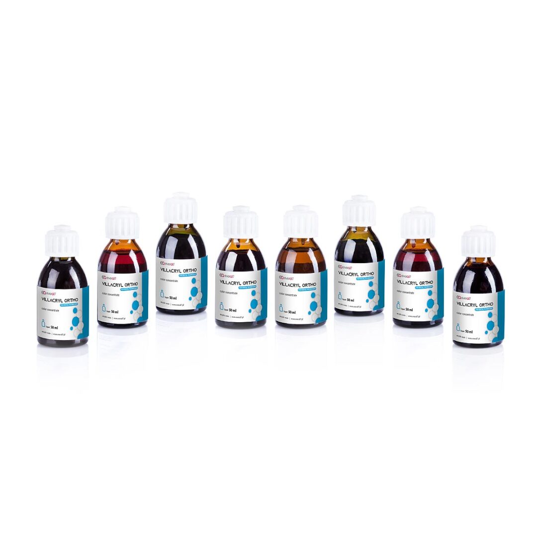 Villacryl Ortho koncentraty kolorów – Everall7 Sp. z o.o., Orthodontic Resins