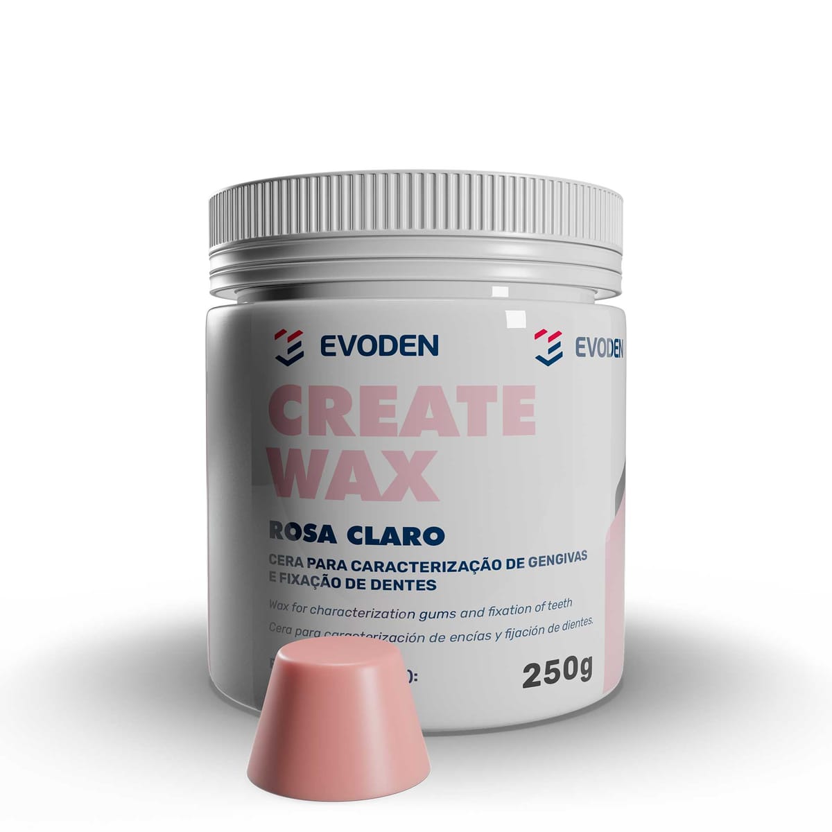 Create Wax – Light Pink Dentin – EVODEN PRODUTOS ODONTOLOGICOS LTDA, Waxes
