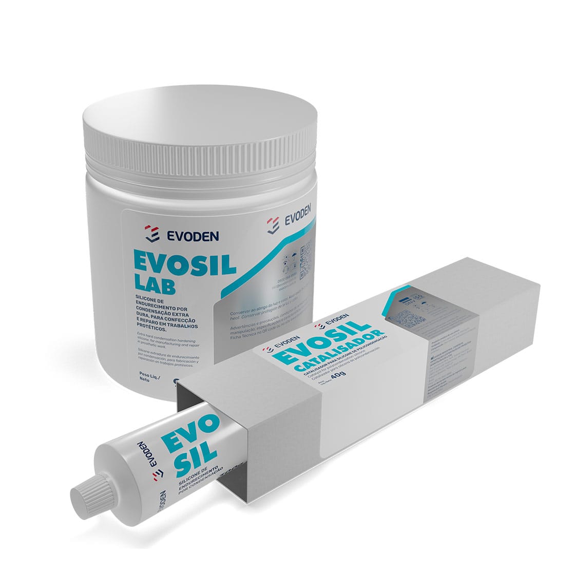 Evosil LAB – EVODEN PRODUTOS ODONTOLOGICOS LTDA, Dubliermassen und Dublierküvetten