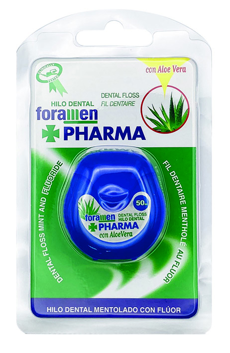 Zahnseide mit Fluorid und Aloe Vera, mentholisiert