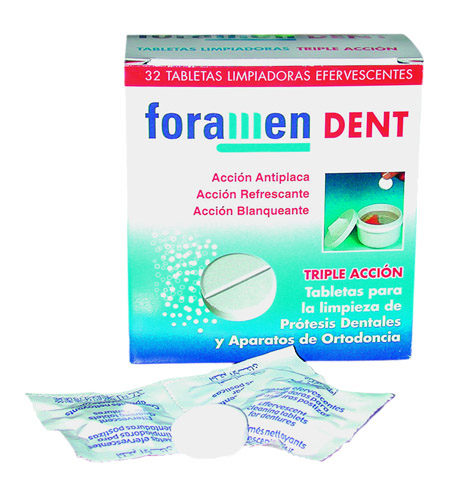 Foramen DENT Prothesenreinigungstabletten, 32 Stück – FORAMEN SL, Sonstige Geräte & Technik