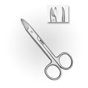Crown & Collar Scissor Curved