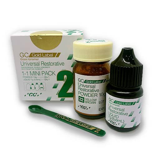 Fuji GC Gold Label Ionómero Tipo 2 Restaurador. Mini Kit